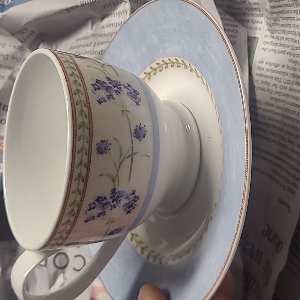 Churchill Floral Teacup and Saucer Set